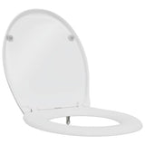 Sedile del WC con rilascio rapido Bianco 44.8 x 37.3 x 4.2 cm