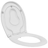 Sedile del WC con rilascio rapido Bianco 44,5 x 37,3 x 4,3 cm
