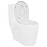 Sedile del WC con rilascio rapido Bianco 44,5 x 37,3 x 4,3 cm