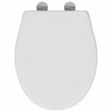 Sedile del WC con rilascio rapido Bianco 44,5 x 37,3 x 4,3 cm