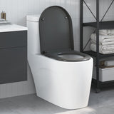 Sedile del WC con rilascio rapido Antracite 46.2 x 36 x 4.3 cm