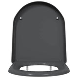Sedile del WC con rilascio rapido Antracite 46.2 x 36 x 4.3 cm