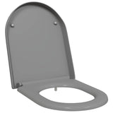 Sedile del WC con rilascio rapido Grigio 46.2 x 36 x 4.3 cm