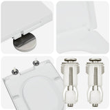 Sedile del WC Bianco 49 x 36 x 4 cm Duroplast