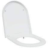 Sedile del WC con rilascio rapido Bianco 46.2 x 36 x 4.3 cm