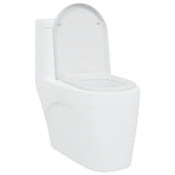 Sedile del WC con rilascio rapido Bianco 46.2 x 36 x 4.3 cm