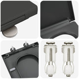 Sedile del WC Antracite 47,5 x 35 x 3,6 cm Duroplast