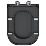 Sedile del WC Antracite 47,5 x 35 x 3,6 cm Duroplast