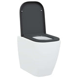 Sedile del WC con rilascio rapido Antracite 44.5 x 35 x 3.6 cm