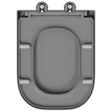 Sedile del WC Grigio 47,5 x 35 x 3,6 cm Duroplast