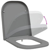 Sedile del WC Grigio 47,5 x 35 x 3,6 cm Duroplast