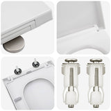 Sedile del WC Bianco 47,5 x 35 x 3,6 cm Duroplast