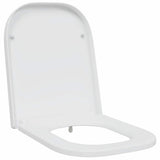 Sedile del WC con rilascio rapido Bianco 44.5 x 35 x 3.6 cm