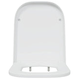 Sedile del WC con rilascio rapido Bianco 44.5 x 35 x 3.6 cm