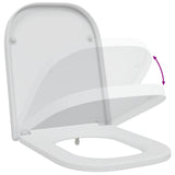 Sedile del WC Bianco 47,5 x 35 x 3,6 cm Duroplast