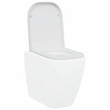Sedile del WC con rilascio rapido Bianco 44.5 x 35 x 3.6 cm