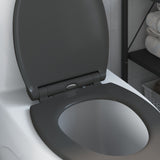 Sedile del WC Antracite 45,5 x 37,5 x 3,8 cm Duroplast
