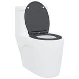 Sedile del WC Antracite 45,5 x 37,5 x 3,8 cm Duroplast