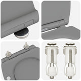 Sedile del WC Grigio 45,5 x 37,5 x 3,8 cm Duroplast