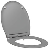 Sedile del WC Grigio 45,5 x 37,5 x 3,8 cm Duroplast