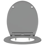 Sedile del WC Grigio 45,5 x 37,5 x 3,8 cm Duroplast