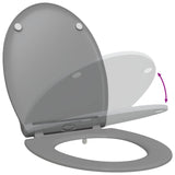Sedile del WC Grigio 47 x 37,5 x 3,8 cm Duroplast