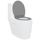 Sedile del WC Grigio 45,5 x 37,5 x 3,8 cm Duroplast