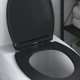 Sedile del WC Nero 47 x 37,5 x 3,8 cm Duroplast