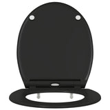 Sedile del WC Nero 47 x 37,5 x 3,8 cm Duroplast
