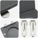 Sedile del WC con rilascio rapido Antracite 44 x 36.4 x 3.4 cm