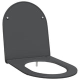 Sedile del WC con rilascio rapido Antracite 44 x 36.4 x 3.4 cm