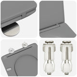 Sedile del WC Grigio 47 x 36 x 3,4 cm Duroplast