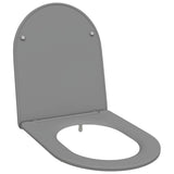 Sedile del WC con rilascio rapido Grigio 44 x 36.4 x 3.4 cm