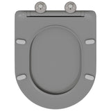 Sedile del WC Grigio 47 x 36 x 3,4 cm Duroplast