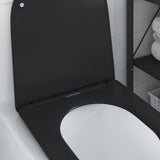 Sedile del WC Nero 47 x 36 x 3,4 cm Duroplast