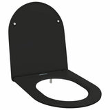 Sedile del WC Nero 47 x 36 x 3,4 cm Duroplast