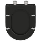 Sedile del WC Nero 47 x 36 x 3,4 cm Duroplast