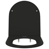 Sedile del WC Nero 47 x 36 x 3,4 cm Duroplast
