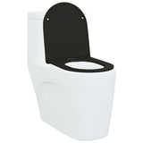 Sedile del WC Nero 47 x 36 x 3,4 cm Duroplast