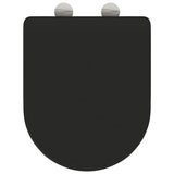 Sedile del WC Nero 47 x 36 x 3,4 cm Duroplast
