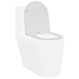 Sedile del WC con rilascio rapido Bianco 44 x 36.4 x 3.4 cm