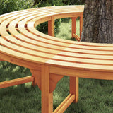 Panchina per Alberi 2 pcs Naturale 160 x 80 x 45cm
