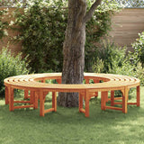 Panchina per Alberi 2 pcs Naturale 160 x 80 x 45cm