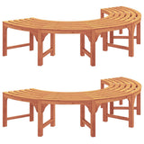 Panchina per Alberi 2 pcs Naturale 160 x 80 x 45cm