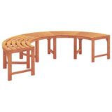Panchina per Alberi 2 pcs Naturale 160 x 80 x 45cm