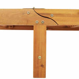Lettino da sole 2 pcs Marrone Legno di Acacia Massello