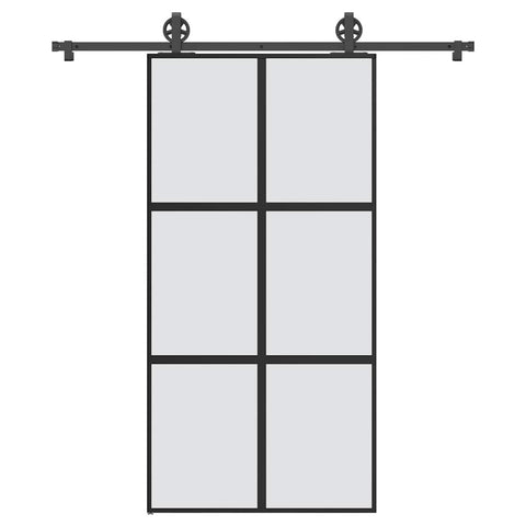 Porta Scorrevole con Ferramenta Vetro Temperato Alluminio
