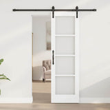 Porta scorrevole ORKDAL Bianco e Nero 61 x 198,5 cm