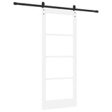 Porta scorrevole ORKDAL Bianco e Nero 83 x 202 cm