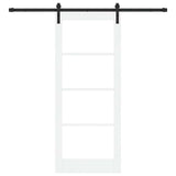 Porta scorrevole ORKDAL Bianco e Nero 83 x 202 cm